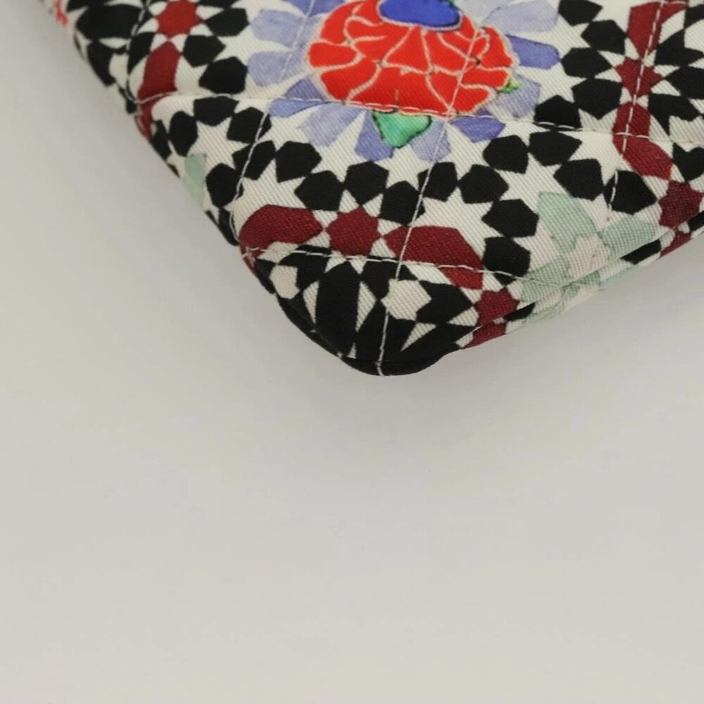 CHANEL Matelasse COCO Mark Pouch Nylon Multicolor CC Auth 129976V - Picture 13 of 16